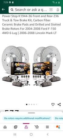 Powerstop brake pads&rotors 1