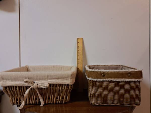 Lined Wicker Basket 1