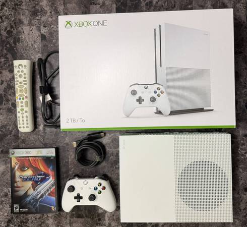 Xbox One S 2TB Console Bundle with game and MS Universal Media Remote 1