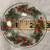 VTG! Christmas Candle Glass Drip Plates Hand Painted Set of 3 Holly Le 3 thumbnail
