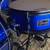 Drum kit Full 5pc set w/Stands & pedals Bass Toms Snare BLUE 3 thumbnail