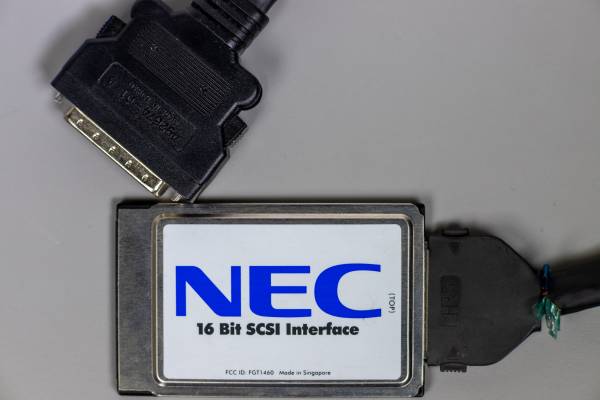 NEC 16-Bit SCSI 50-Pin Interface Card and cable 1