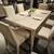 New☆ Creamy Dining Table 6 chairs sideboard set 7 thumbnail