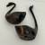 Mid Century Set of 2 Brass Swans Ornamental Metal Water Fowl Animal Figurines 12 thumbnail