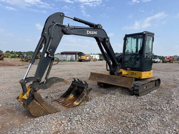 2024 John Deere 50 P MiniExcavator + 3 Buckets & Hydraulic Thumb 1
