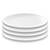 4 White plates PP material New never used Great for Kids 2 thumbnail