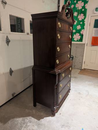Antique Mahongany Tall Dresser 4 over 3 High Boy - $400 (Hillsborough)63470912663425122