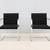 Mies van der Rohe Brno Flat Bar Chairs in Black Fabric by Gordon, Pair 5 thumbnail