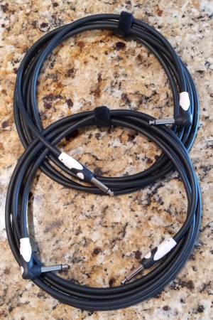 Cables de instrumentos con conectores TS y TRS de 1/4" y XLR, más cable para altavoz - $1563471345786241121