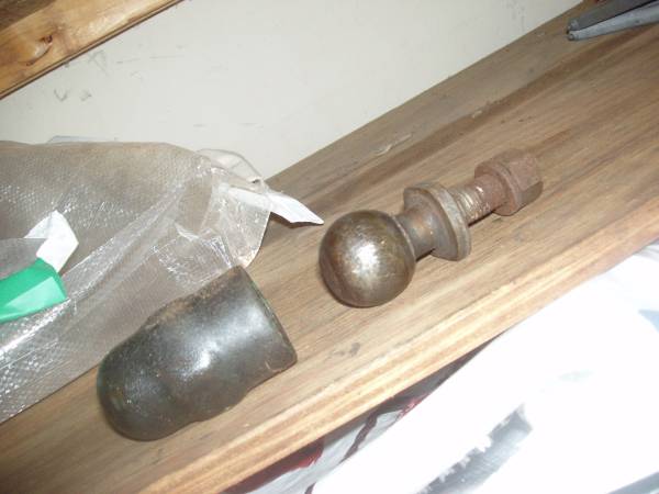 1 7/8" TRAILER HITCH BALL /NUT / COVER-LONG SHANK 1