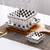 NEW Checker 16-piece Square Dinnerware Set for 4 with Side Dishes 4 thumbnail