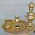 Decorative gold plated Persian samovar tea set with accessories 4 thumbnail