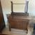 Antique Oak Washstand w/ Removable Towel Bar Holder Quarter Sawn/ 1 thumbnail