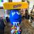 RARE! M&M's - BLUE Character Store Display with Storage Tray & Wheels - 45" Tall 1 thumbnail