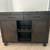 Table and Buffet - Rustic Dark Wood Trestle Dining Table with Extensions 2 thumbnail