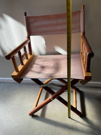 Vintage foldable bamboo director  chair 1