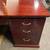 Cherry Veneer L Desk with Storage Towers 5 thumbnail