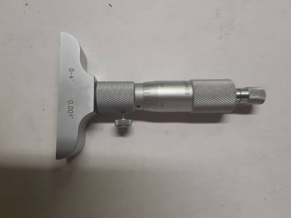 Depth Micrometer, 0 - 4" 1
