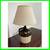 Rustic Two-tone Ceramic Jug Table Lamp, Vintage 3 thumbnail