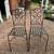 2 black Wrought iron outdoor chairs 2 thumbnail