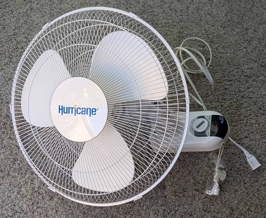 Hurricane 16" Classic Wallmount fan - bracket not included - Set of 2 1