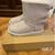UGG SHORT BAILEY BOW PALE SMOKE SUEDE BOOTS SIZE US 4 GIRLS KIDS 3 thumbnail