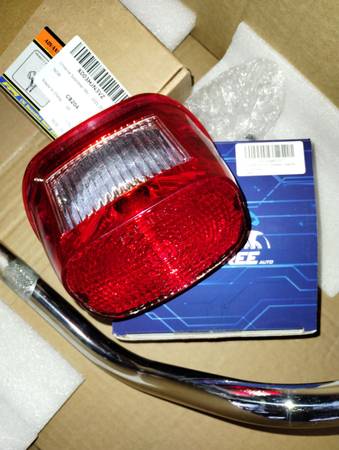 Square tail light for a motorcycle 1