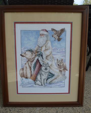 NEEDLEPOINT CHRISTMAS SCENE 1