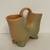 Vintage Weller Pottery Wild Rose Double Vase w/ Handle in Peach/Pink/Green Color 8 thumbnail