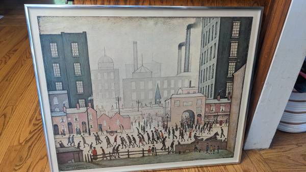 COMING FROM THE MILL Reproduction Print Picture 1930 1