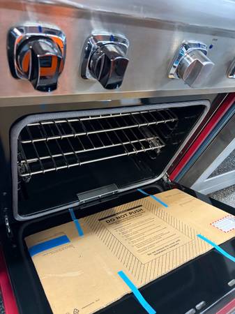 Viking Red 30 Inch Stove 1