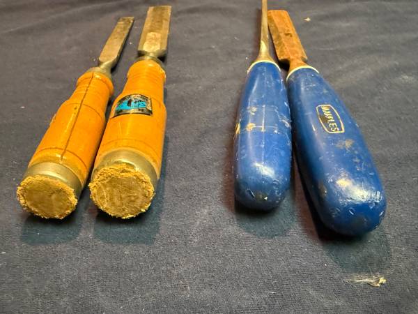 Vintage Chisels Marples and Great Wall 5 total - $20 (Bellevue)63444090098307124