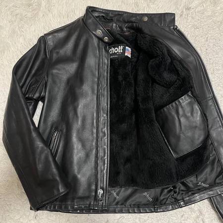 =Schott 641 Single Rider Leather Jacket, 36, Black, Very very clean! 1