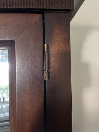 Large solid wood display cabinet 1