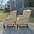 Hickory Chair Crewel Style Fabric Wing Back Arm Chairs - A Pair 9 thumbnail