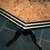 VTG Handmade Octagonal Glass Top Pedestal Accent Table 6 thumbnail