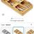 Spaceaid Bamboo Silverware Kitchen Drawer Organizer 2 thumbnail