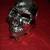 HALLOWEEN silver SKULL plastic Skeleton Scary Holiday Head Decoration 1 thumbnail