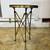 Vintage French “Directoire Table”, Brass Base with Marble Top 2 thumbnail