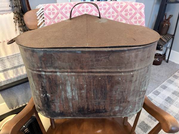 Antique copper boiler 1