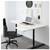 2 Ikea White Bekant LShaped Corner Desks /Adjustable Legs & Cable Mngt 3 thumbnail