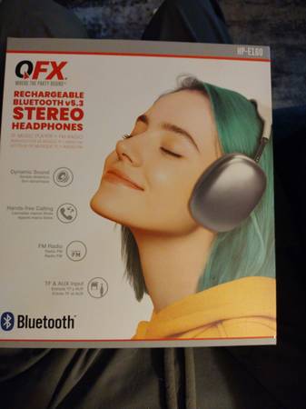 QFX Rechargeable Bluetooth v5.3 Stereo Headphones. 1
