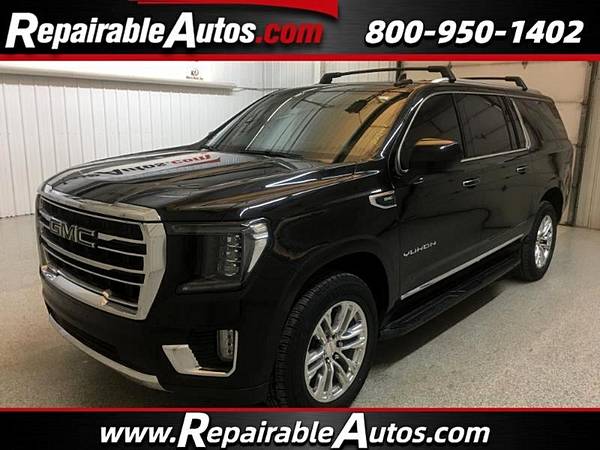 1 2021 GMC Yukon XL SLT 4WD Repaired Rear Damage 1