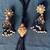 Vintage Seed Bead & Pearl Tassel Necklace Dangle Earrings Set 2 thumbnail