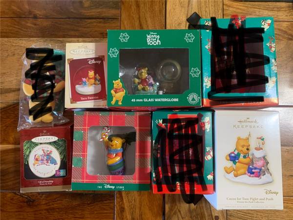 Vintage Disney Winnie the Pooh Christmas ornaments 1