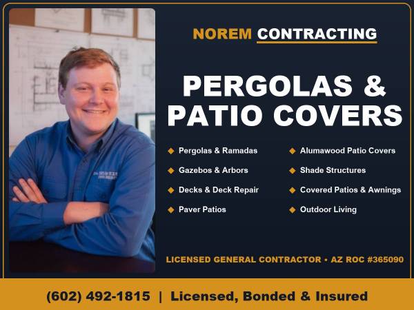 Licensed Pergola Construction, Assembly and Installation Contractor 1