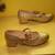 Girls Gold Glitter Shoes Size 5 3 thumbnail