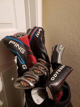 Tall Ping full golf clubs set and bag 1