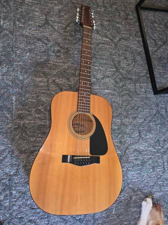 $100 Fender Gemini II 12-String Acoustic Guitar PLUS Hardshell