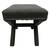 Modern X-Bench Ottoman Nailhead Trim Charcoal Gray Upholstered Bench 11 thumbnail